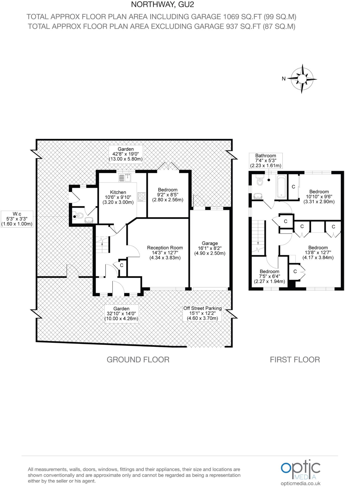 Northway, Guildford, GU2 floorplan