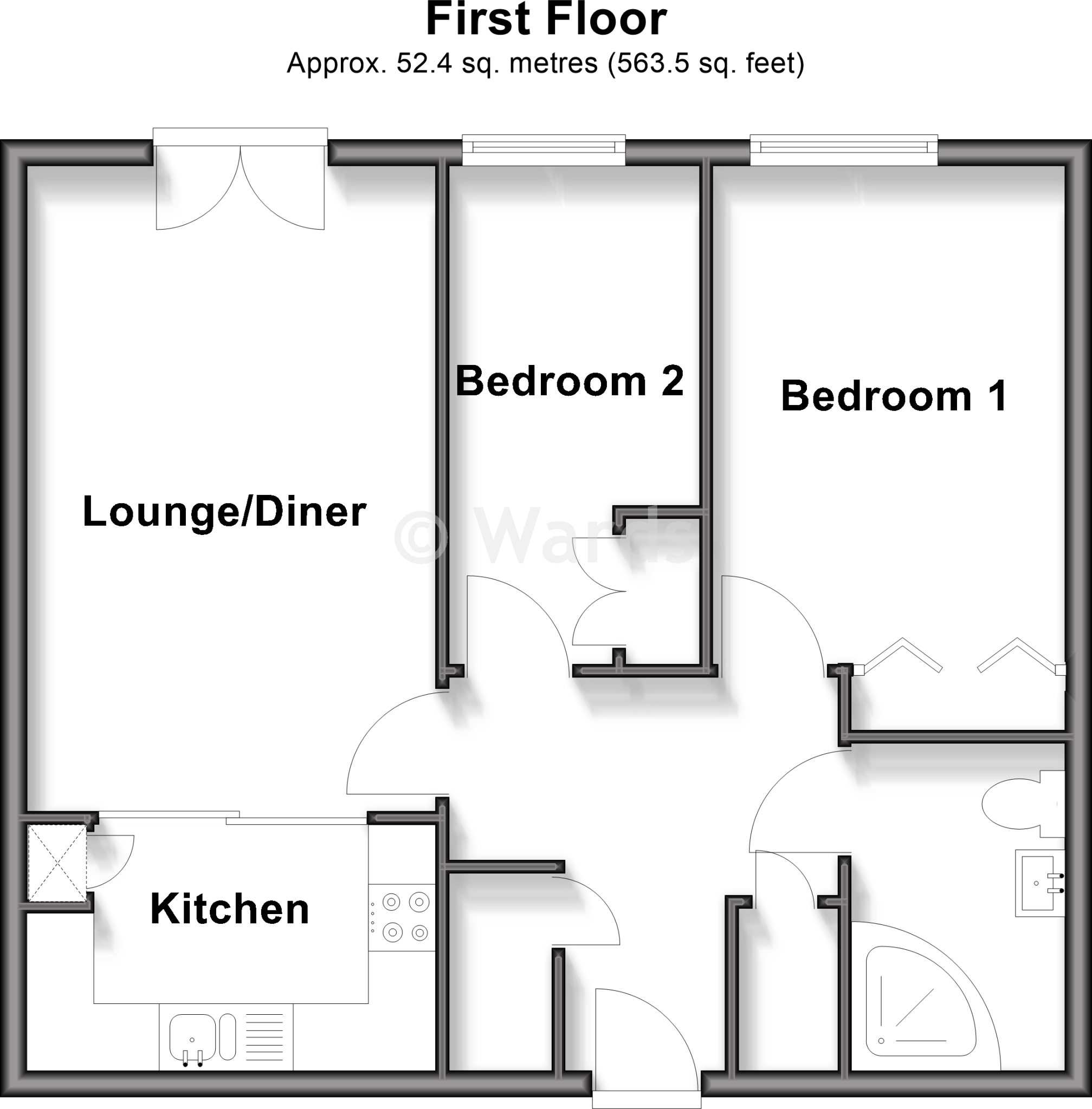 Middle Row, Faversham, Kent floorplan