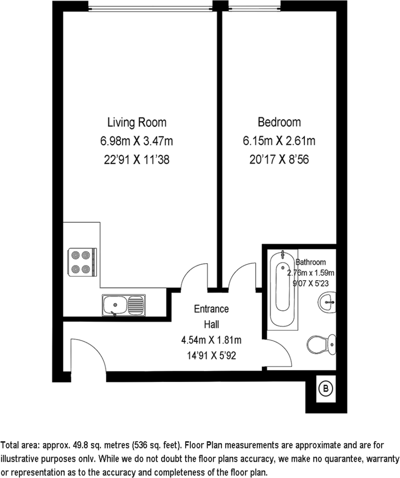 21A Rothsay St, Long Lane, London, SE1 floorplan