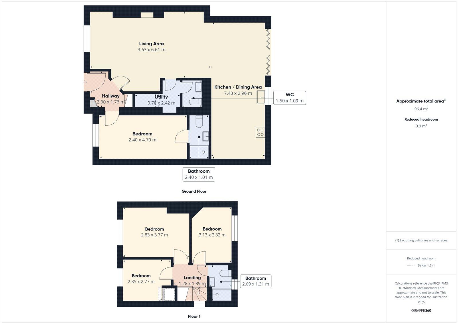 Hurst Walk, Bristol, BS4 floorplan