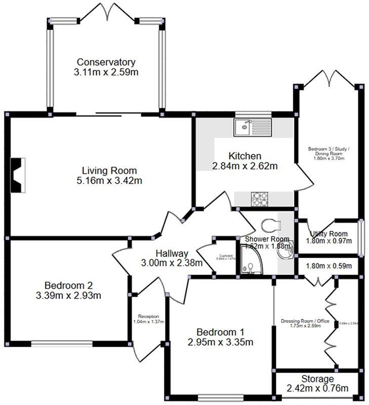 Kelvedon Way, Caversham, Reading floorplan