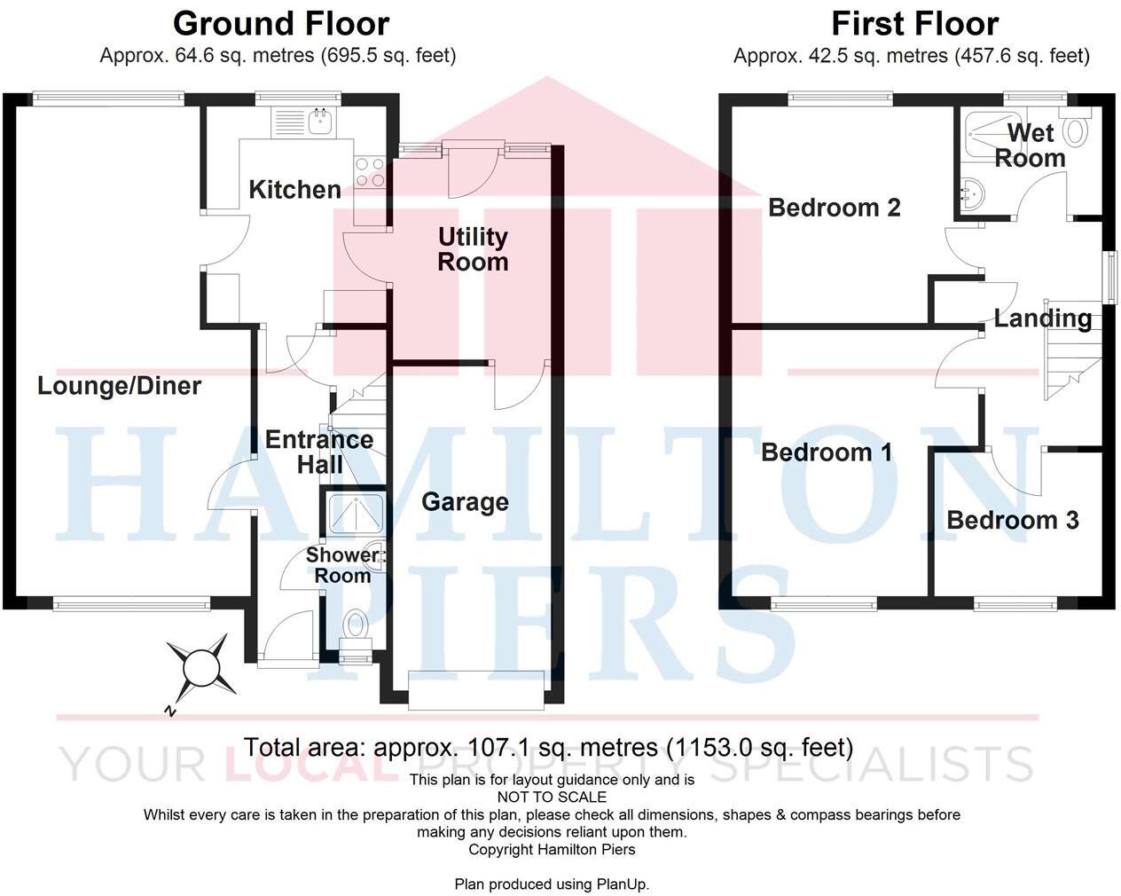 1, Kingfisher Way, Colchester floorplan