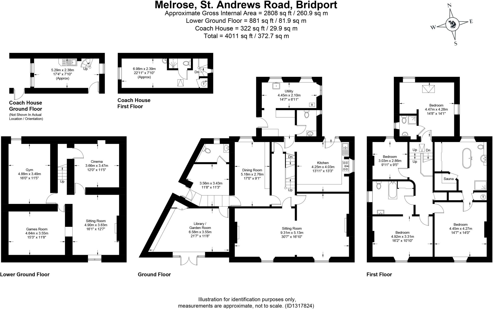 St. Andrews Road, Bridport, Dorset, DT6 floorplan