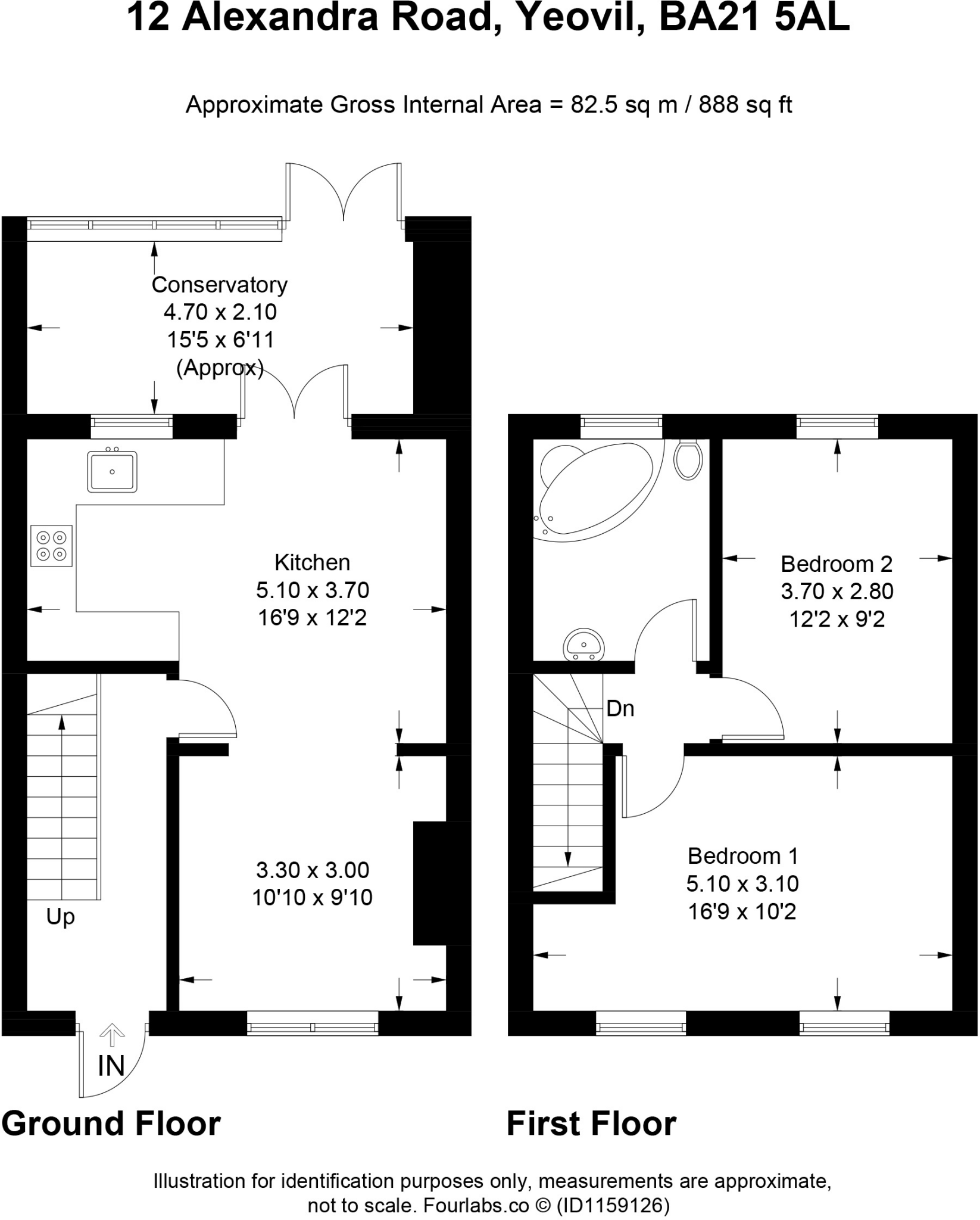Alexandra Road, Yeovil floorplan