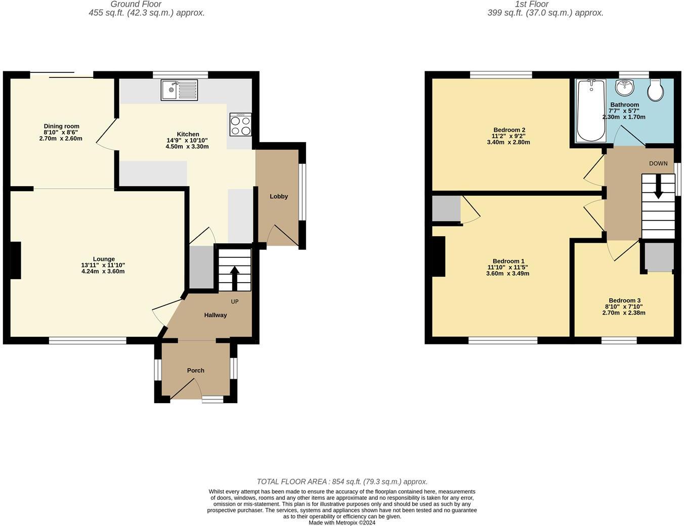 Walton Close, Keynsham floorplan