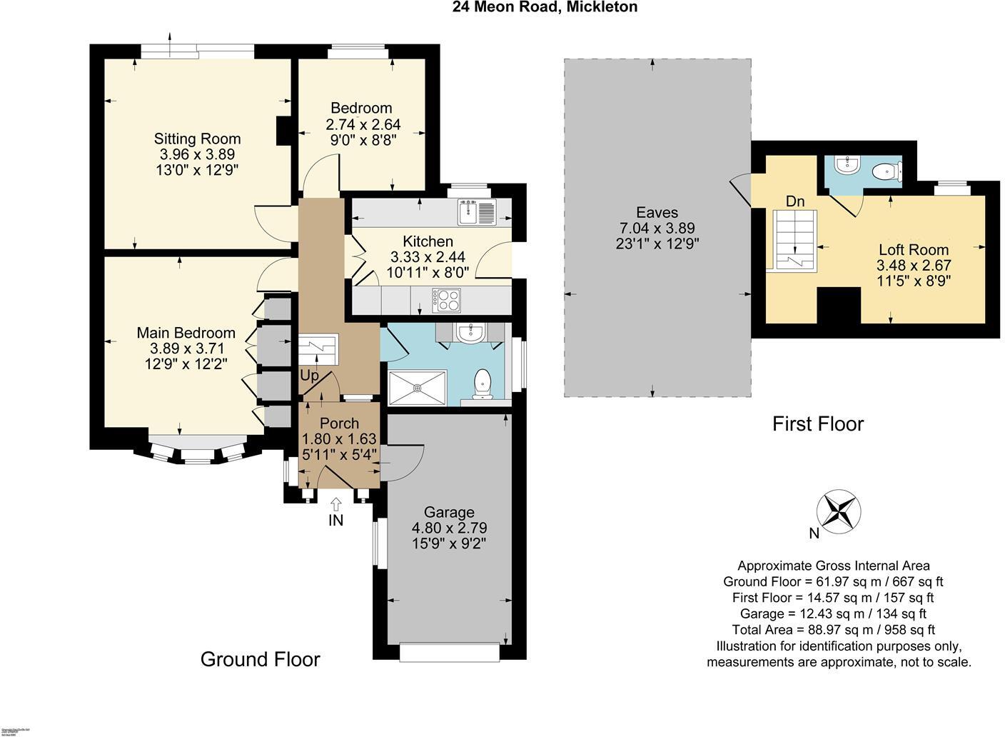 Meon Road, Mickleton floorplan