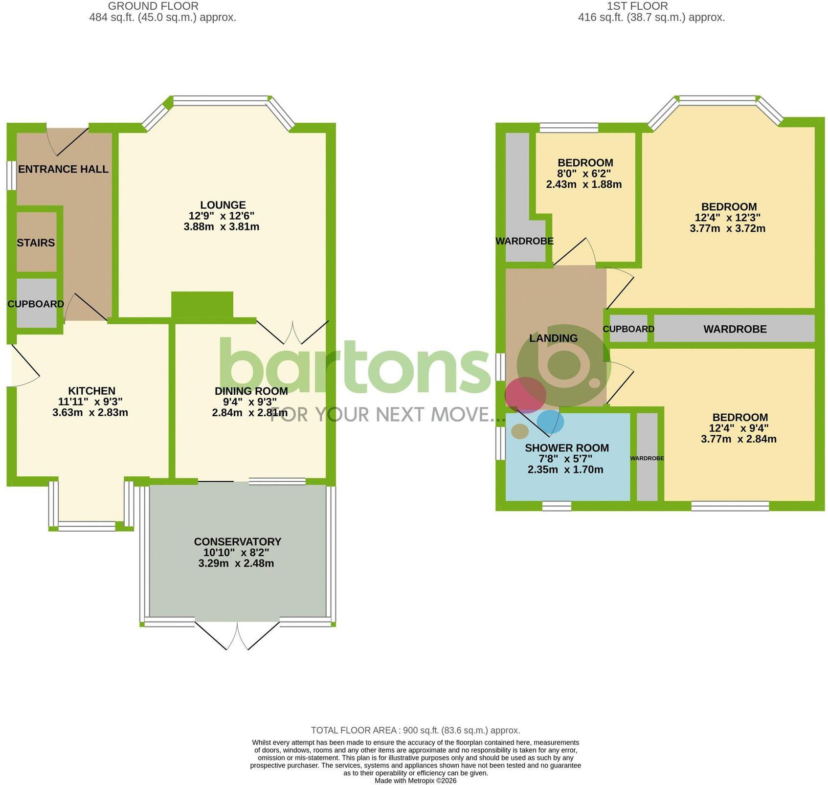 Bonet Lane, Brinsworth, S60 floorplan