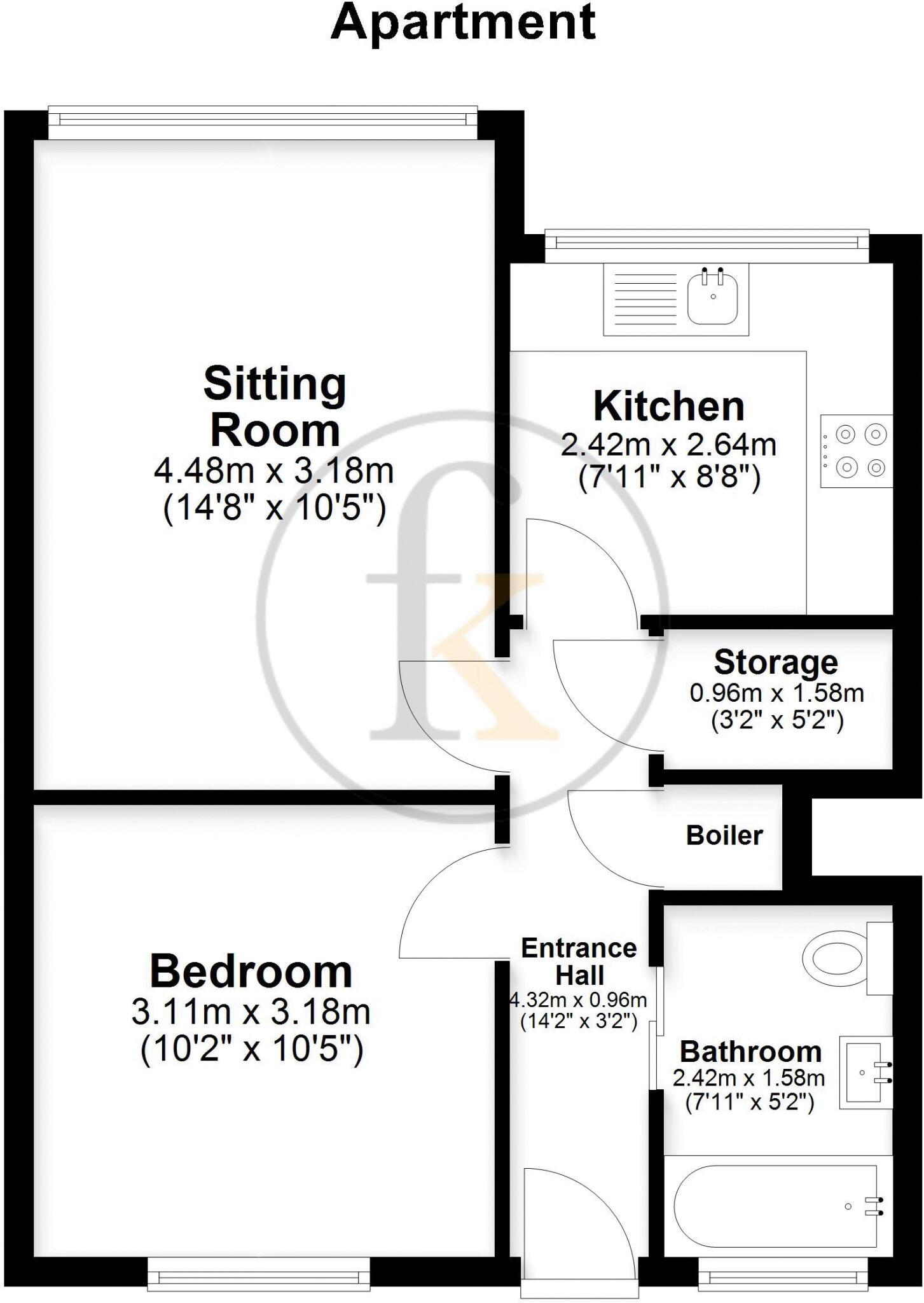 9, Hayes Court, Victoria Road North, Southsea floorplan