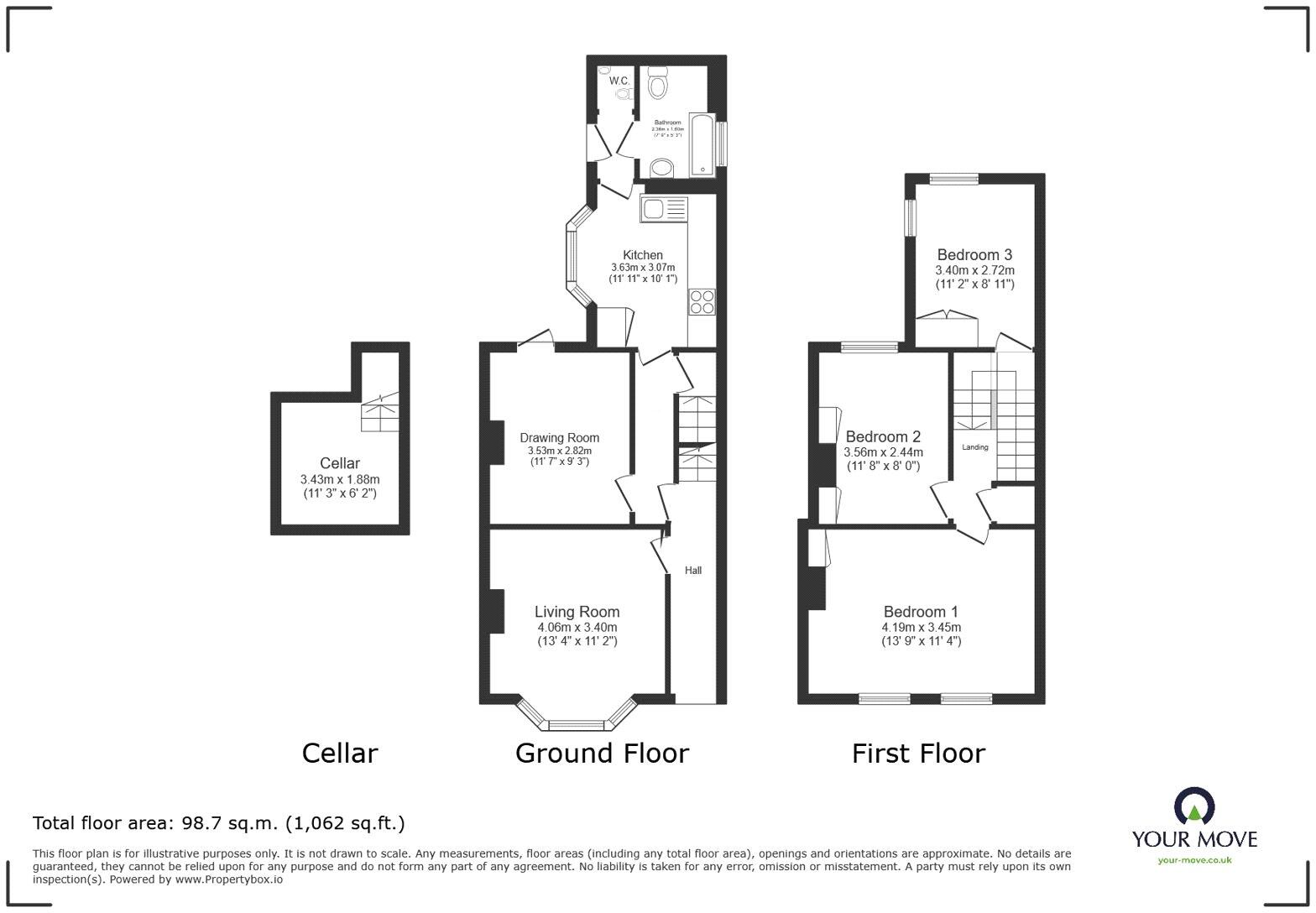 Lynton Road South, Gravesend, Kent, DA11 floorplan