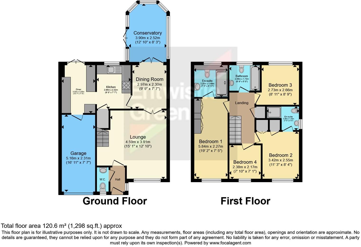 Squires Wood, Fulwood, Preston, Lancashire, PR2 floorplan