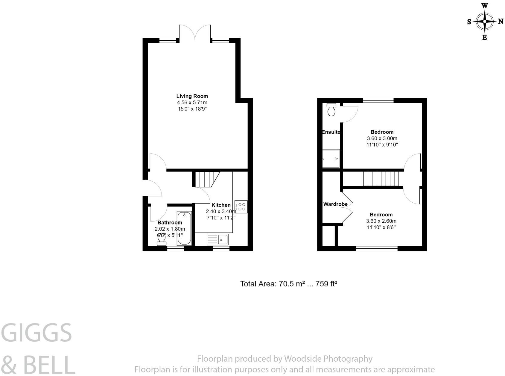 Alfriston Close, Luton, Bedfordshire, LU2 8RA floorplan