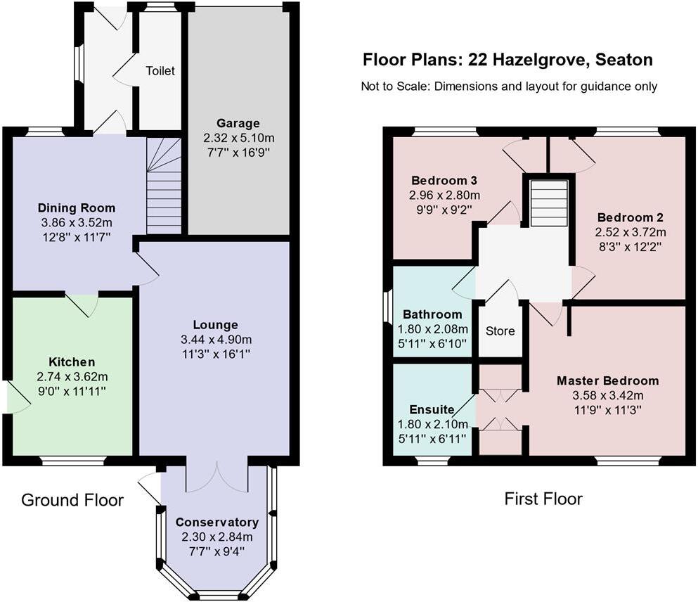 Hazelgrove, Seaton, Workington floorplan