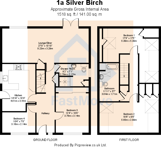 Silver Birch Drive, Wyke, Bradford, West Yorkshire, BD12 floorplan