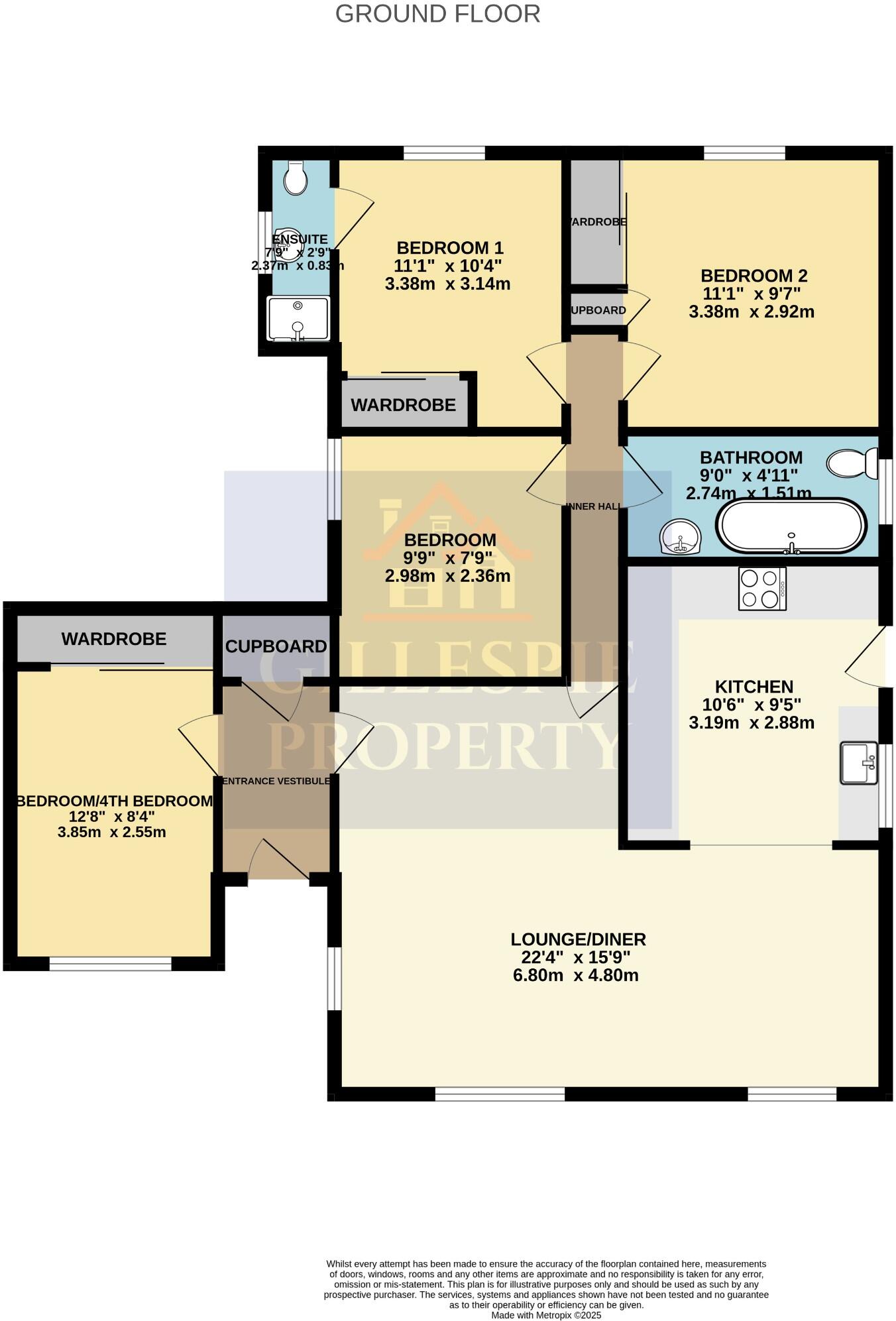 24 Waverley Park, Redding, Falkirk, FK2 9RT floorplan