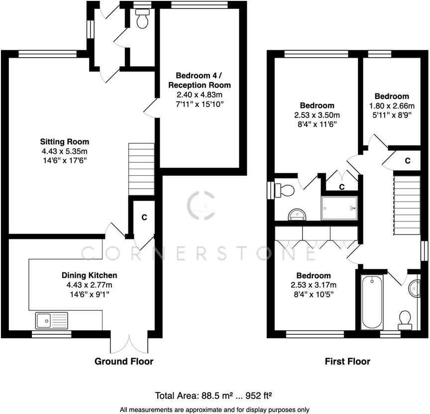 Stonegate Lane, Meanwood, Leeds, West Yorkshire. floorplan
