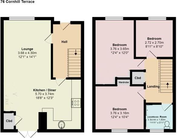 Cornhill Terrace, Aberdeen, AB16 floorplan
