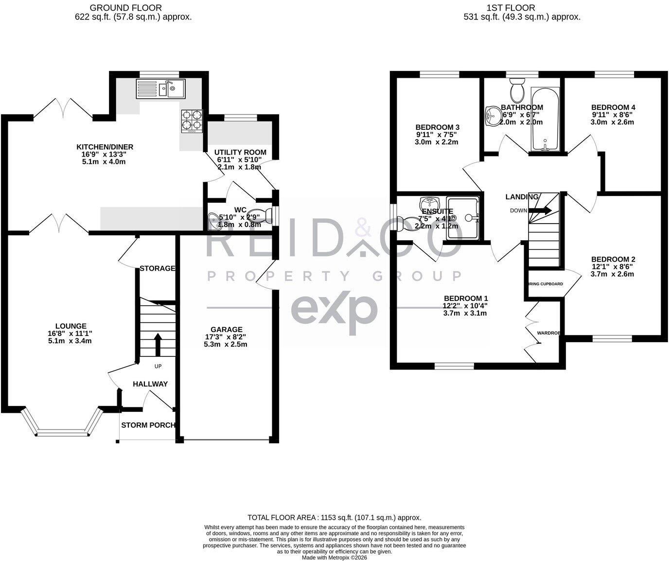 Barley Close, Cottam, Preston, PR4 0EZ floorplan