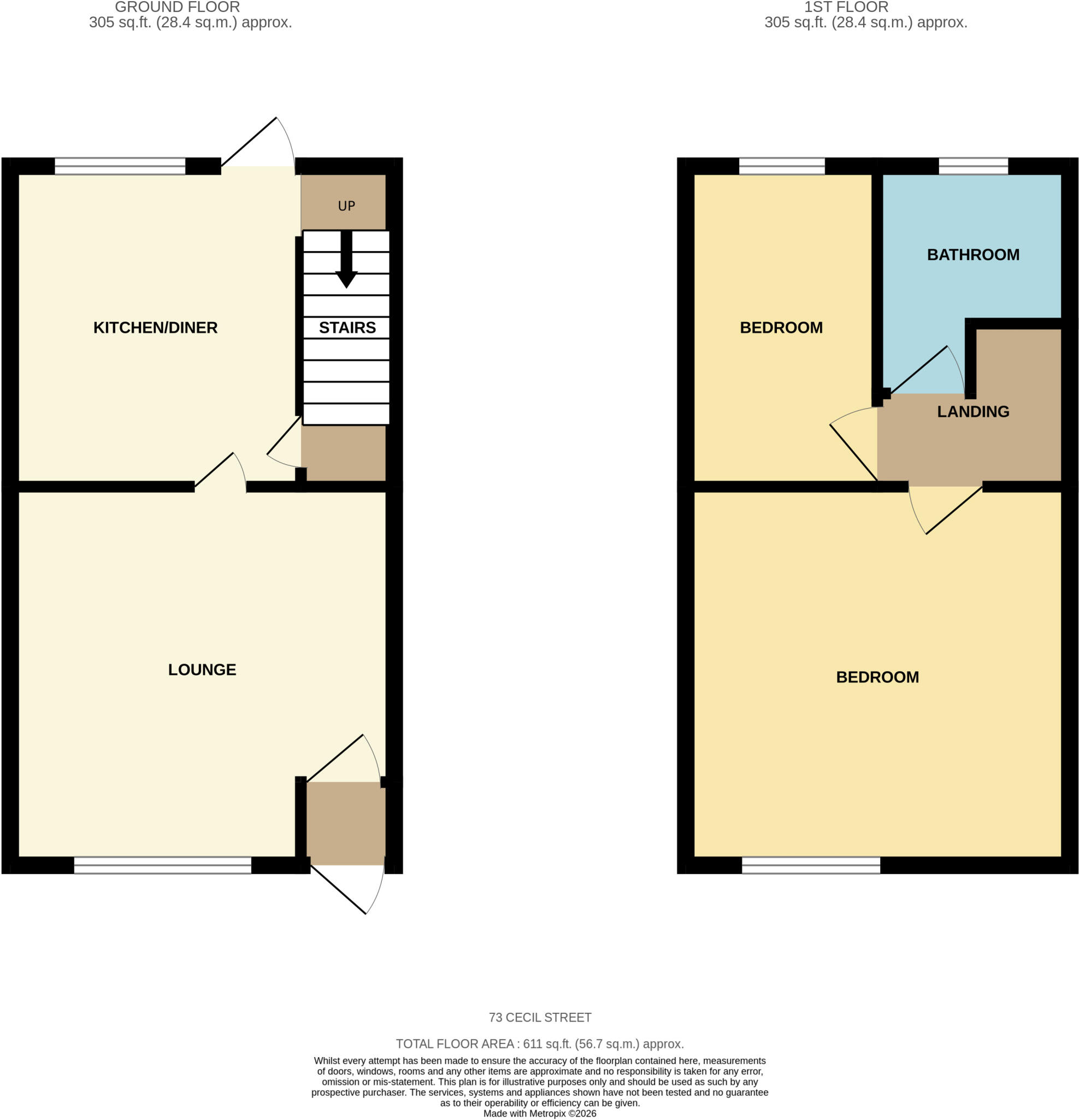 Cecil Street, Dukinfield, Greater Manchester, SK16 floorplan