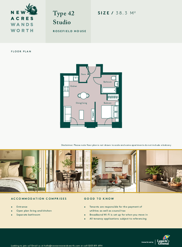 Rosefield House, Swandon Way, Wandsworth, London floorplan