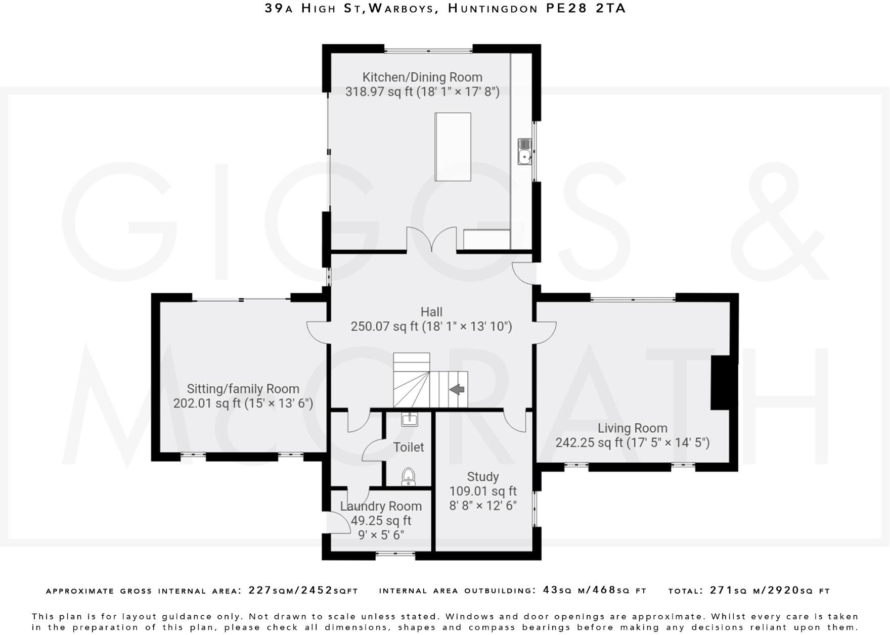 High Street, Warboys, Huntingdon, Cambridgeshire, PE28 2TA floorplan