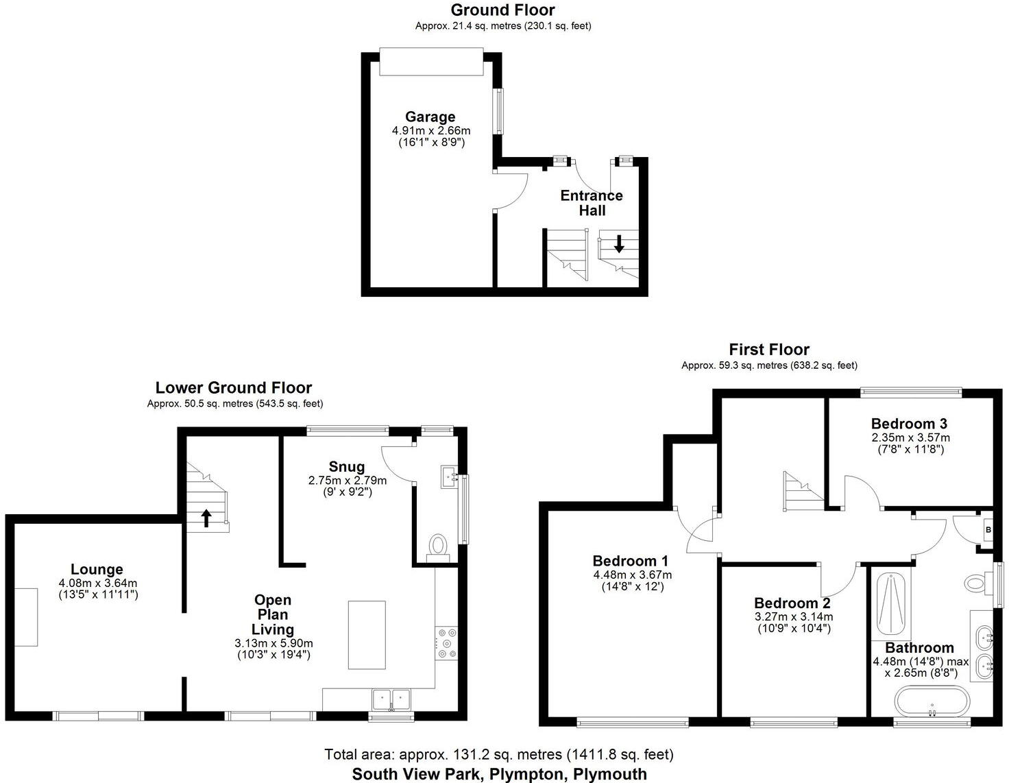 South View Park, Plympton, PL7 4JE floorplan
