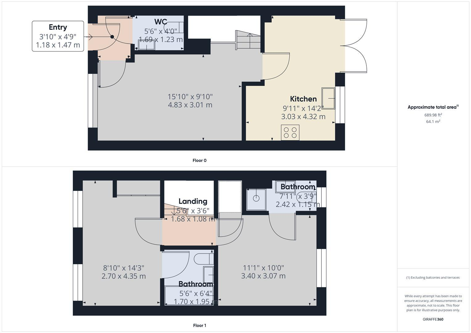 Bonnie Close, Derby, DE22 4PN floorplan