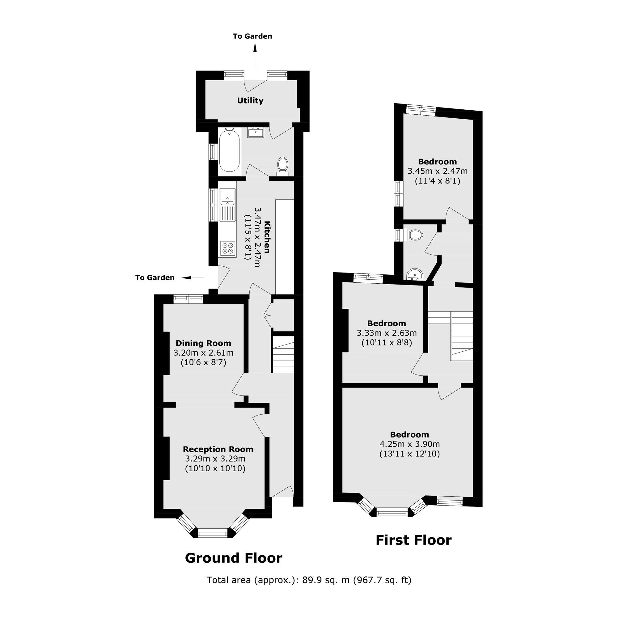Moffat Road, Tooting floorplan