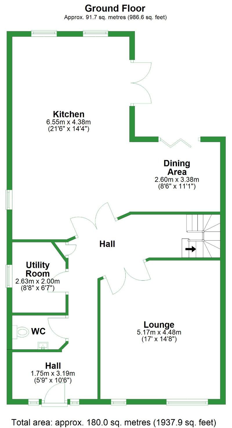 Calder Avenue, Billington, Lancashire, BB7 floorplan