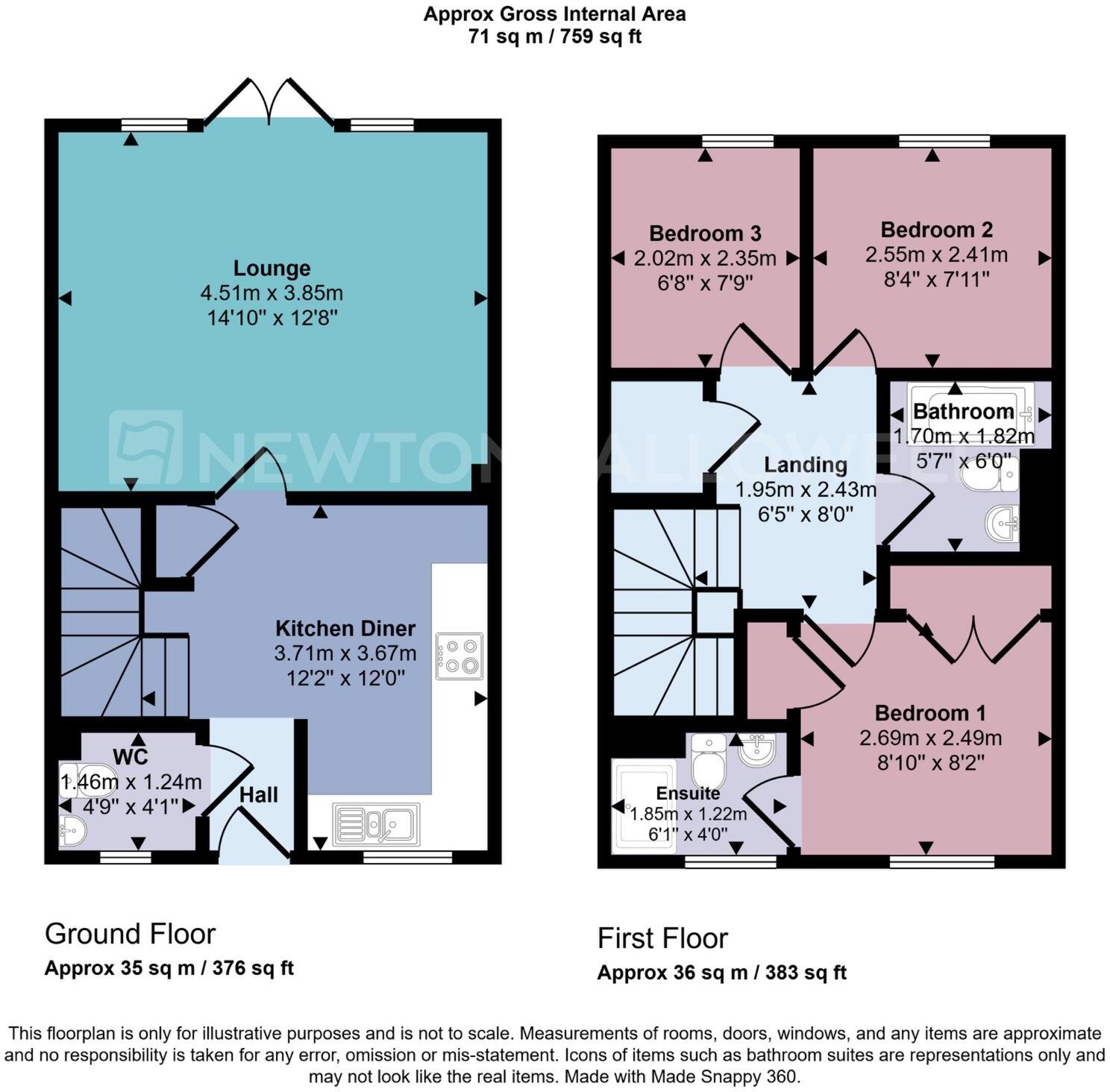 Rennocks Place, Thringstone, LE67 floorplan