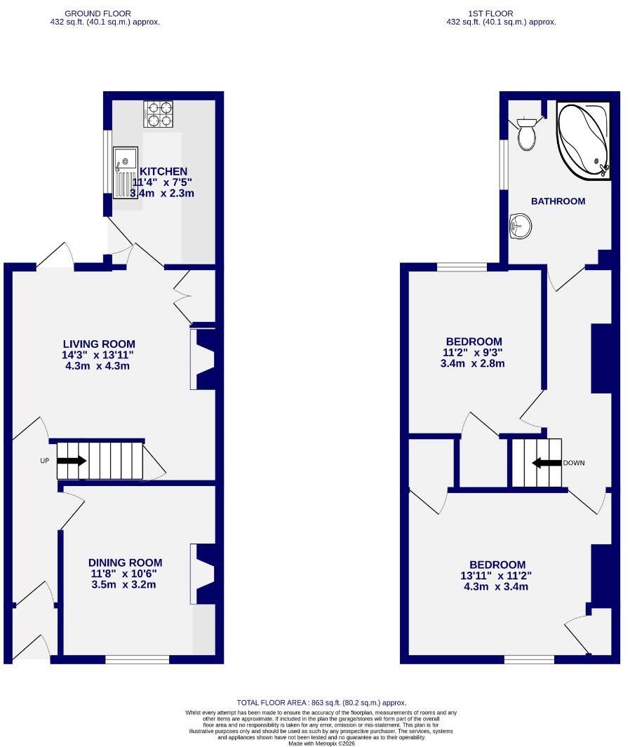 Barlow Street, York floorplan
