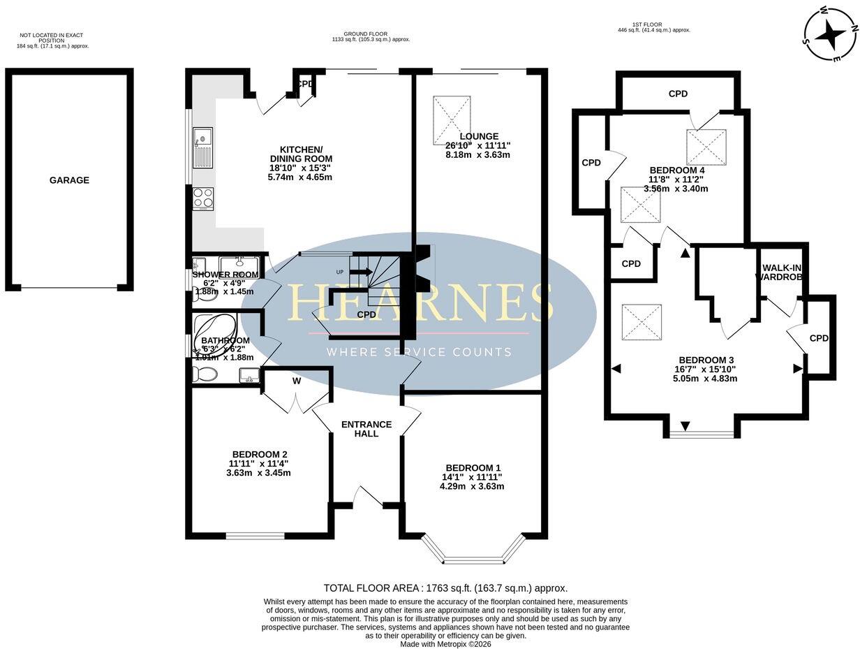 Priory Road, West Moors, Ferndown, BH22 floorplan