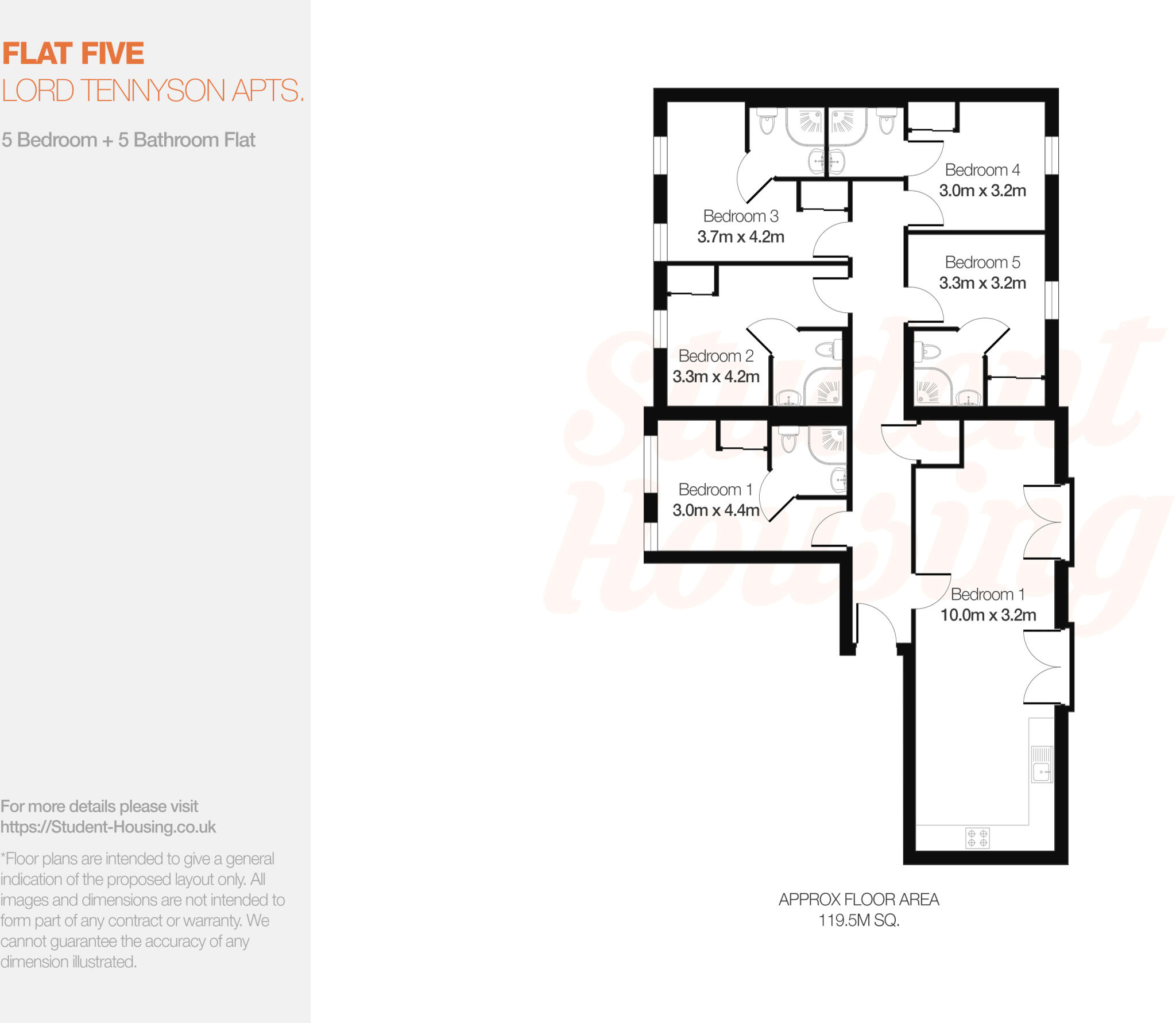 Lord Tennyson // 5 Bed & 5 Bath // Ensuites // August 2027 floorplan