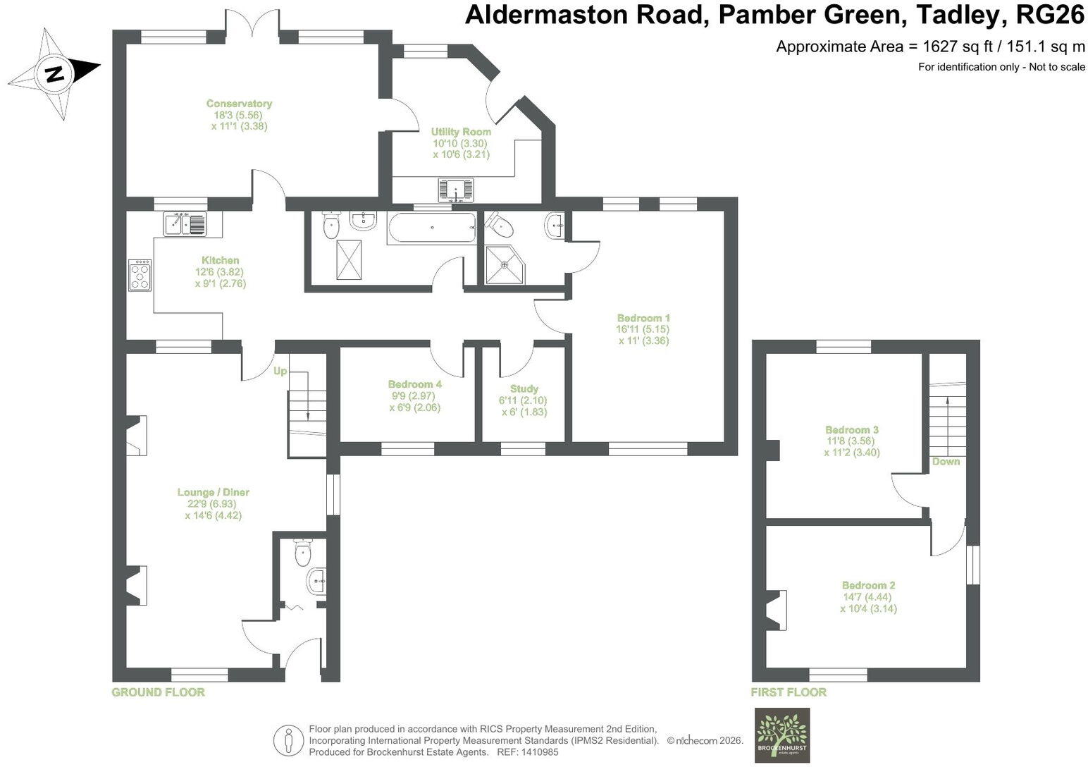 Honey Mill Cottages, Pamber Green floorplan