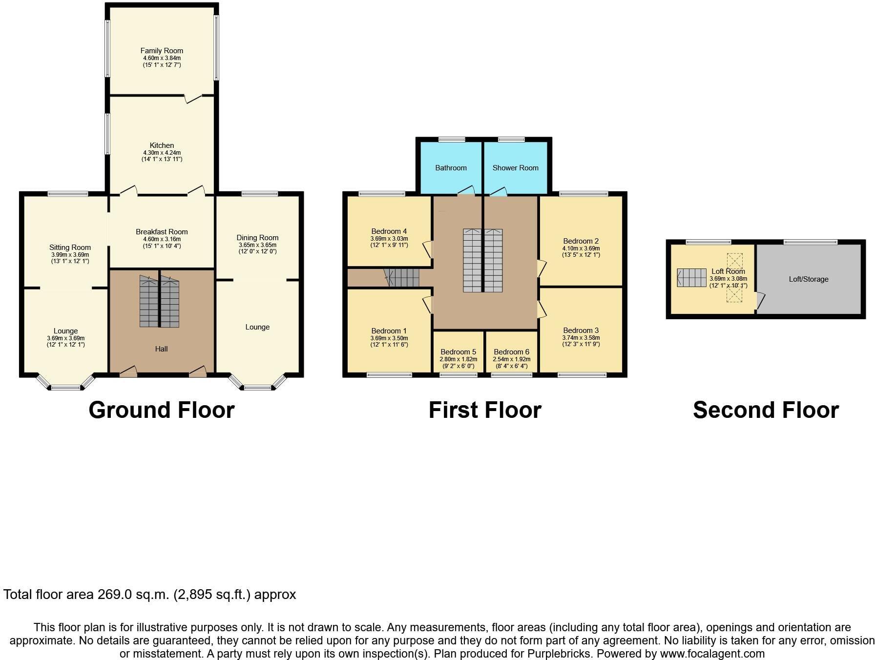 New hall Lane, Fishwick, Preston, PR1 floorplan