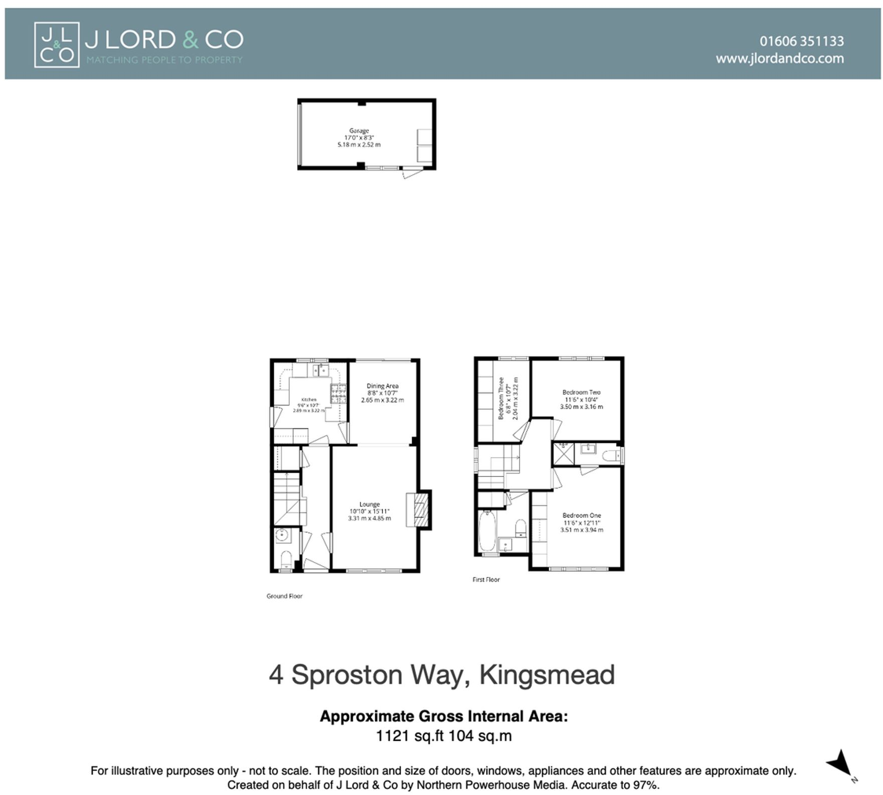 4 Sproston Way, Kingsmead, Cheshire, CW9 8GT floorplan