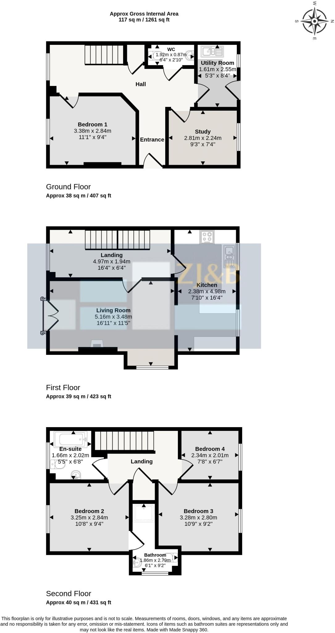 The Chestnuts, Cross Houses, Shrewsbury, Shropshire, SY5 6JH floorplan