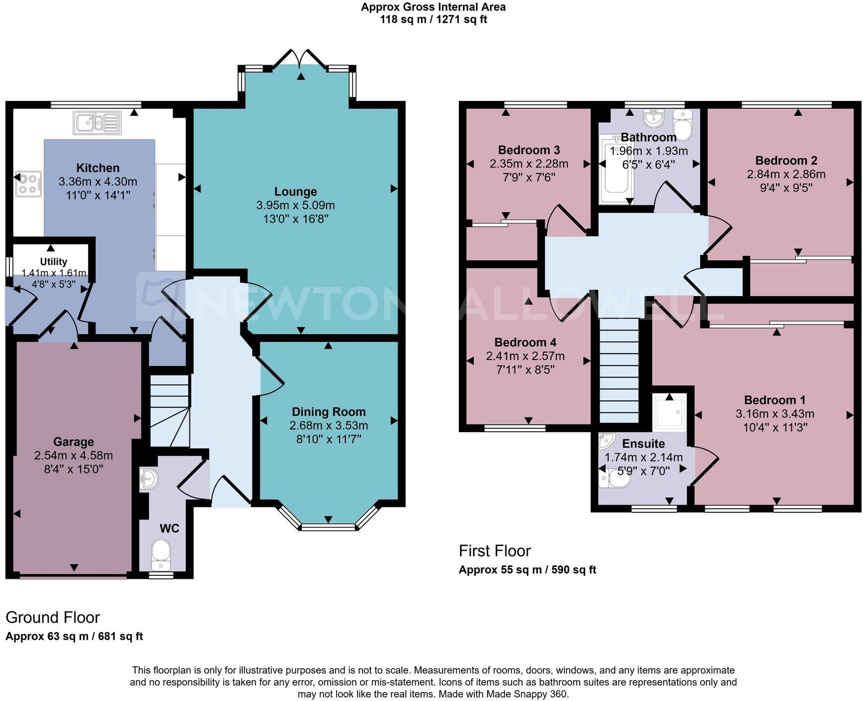 Snipe Close, Hugglescote, LE67 floorplan