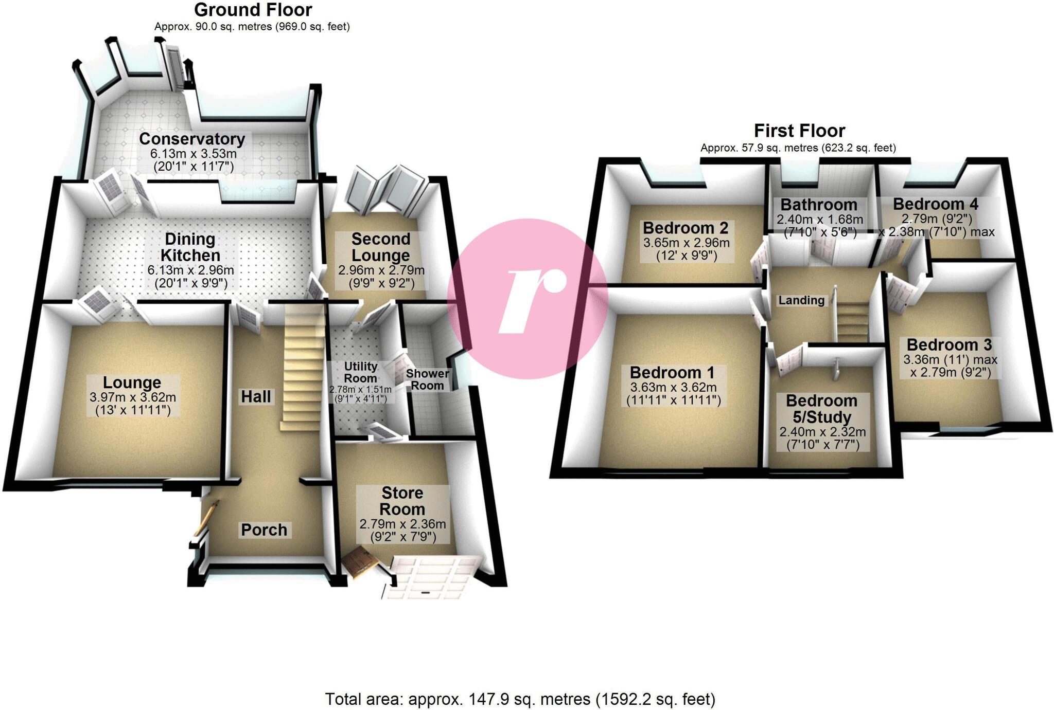 1, Taunton Avenue floorplan