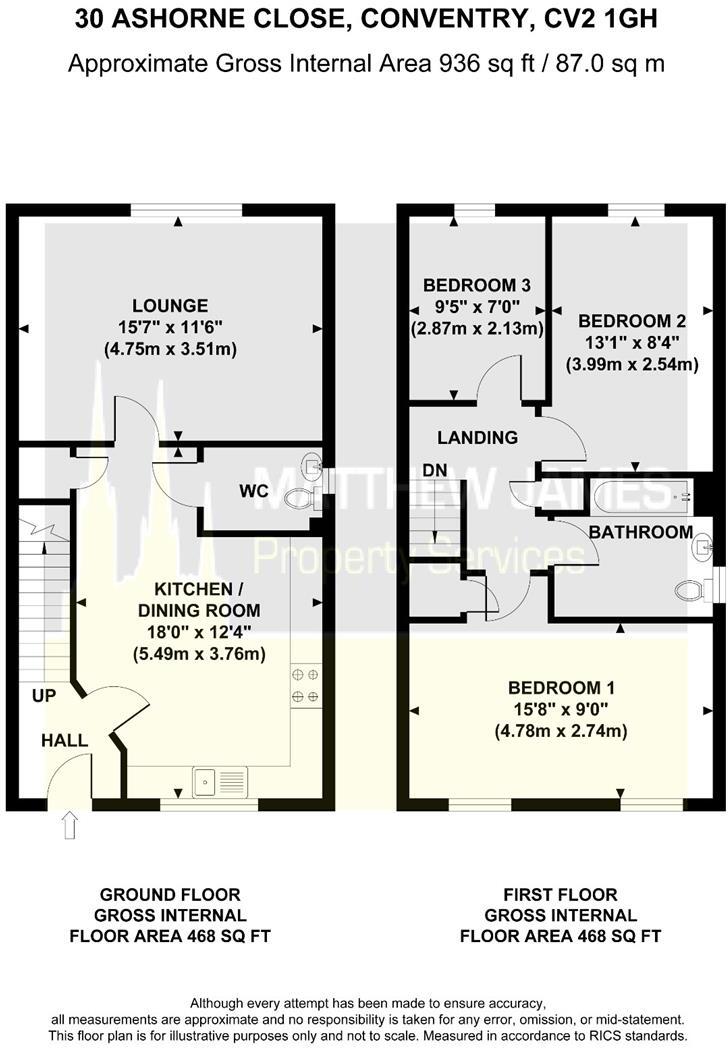 Ashorne Close, Coventry floorplan