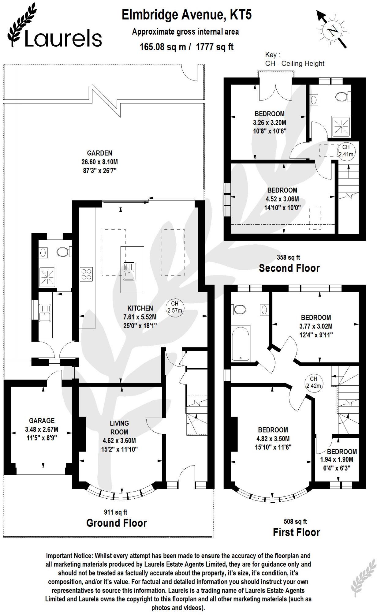 Elmbridge Avenue, Surbiton, Surrey, KT5 floorplan