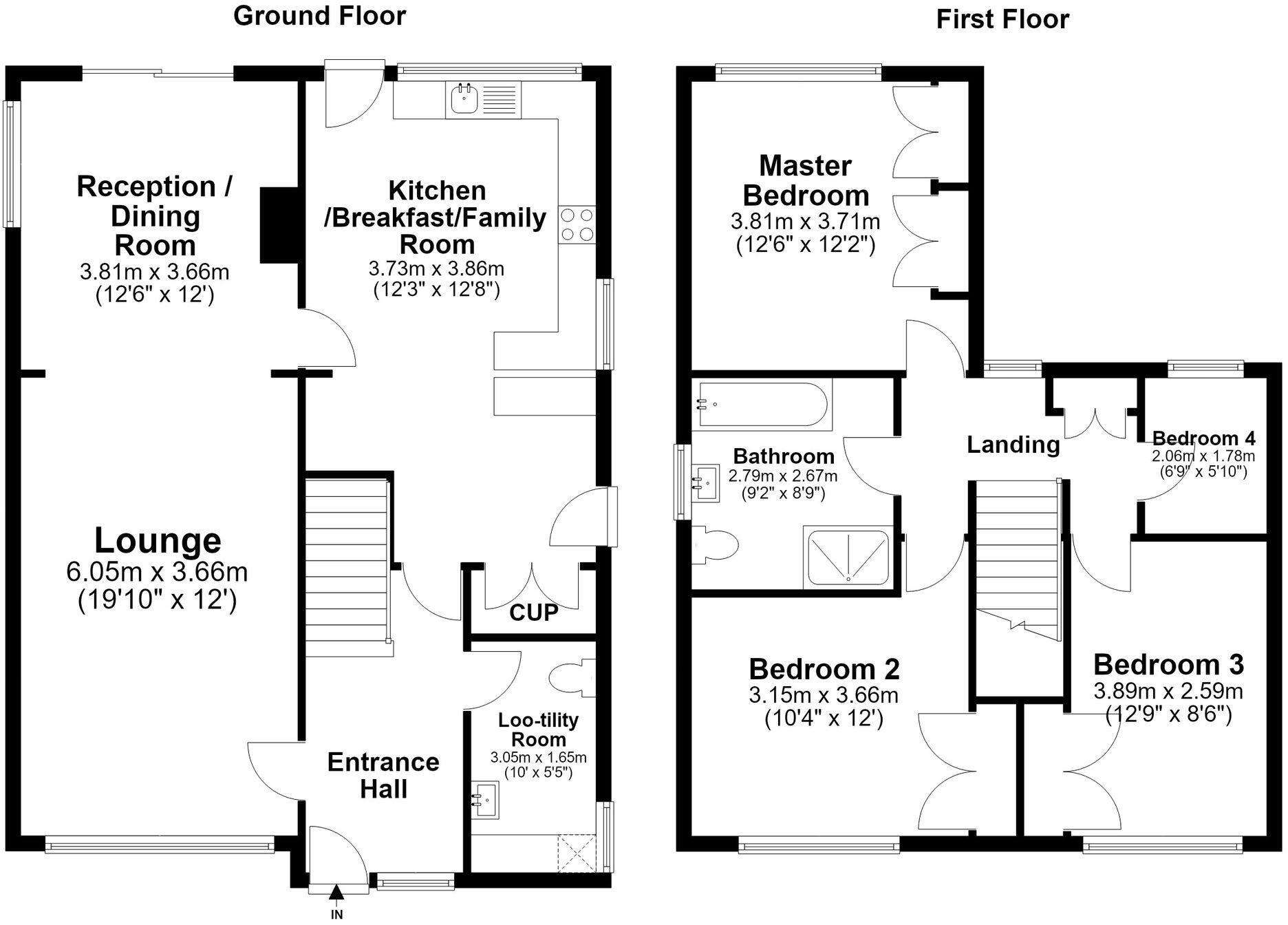 Western Way, Sandy, SG19 floorplan
