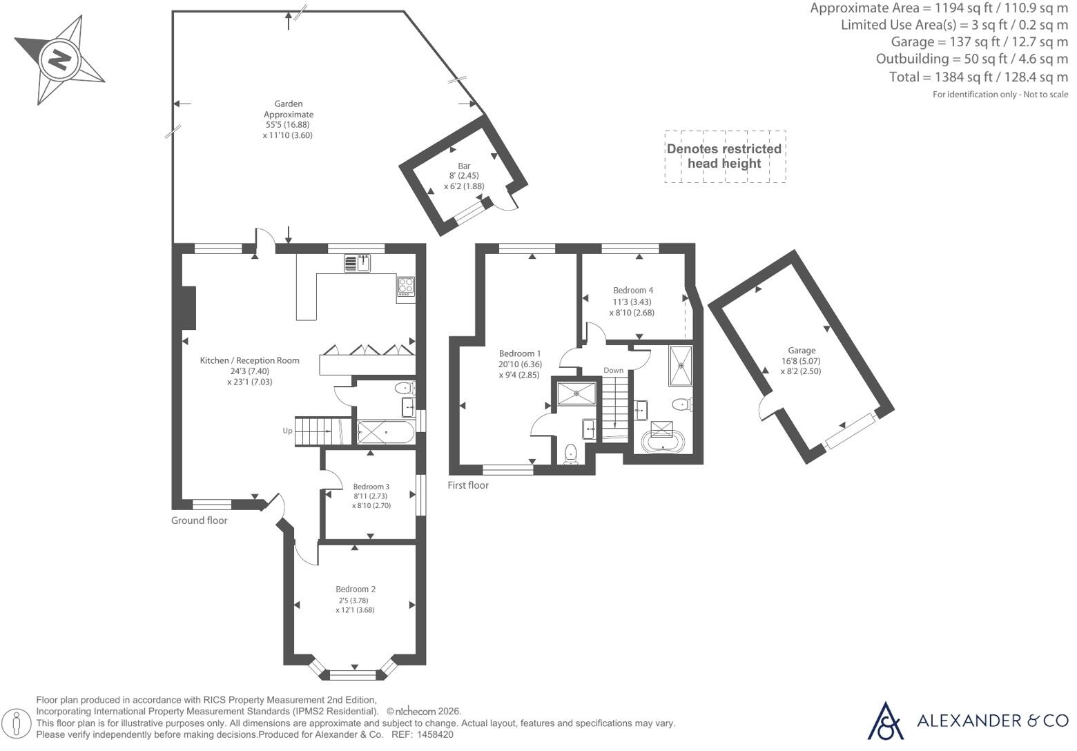 Ridgeway Avenue, Dunstable, Bedfordshire floorplan