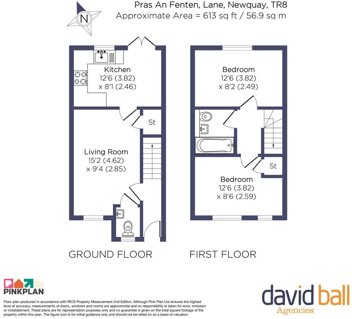 Pras An Fenten, Lane, Newquay floorplan