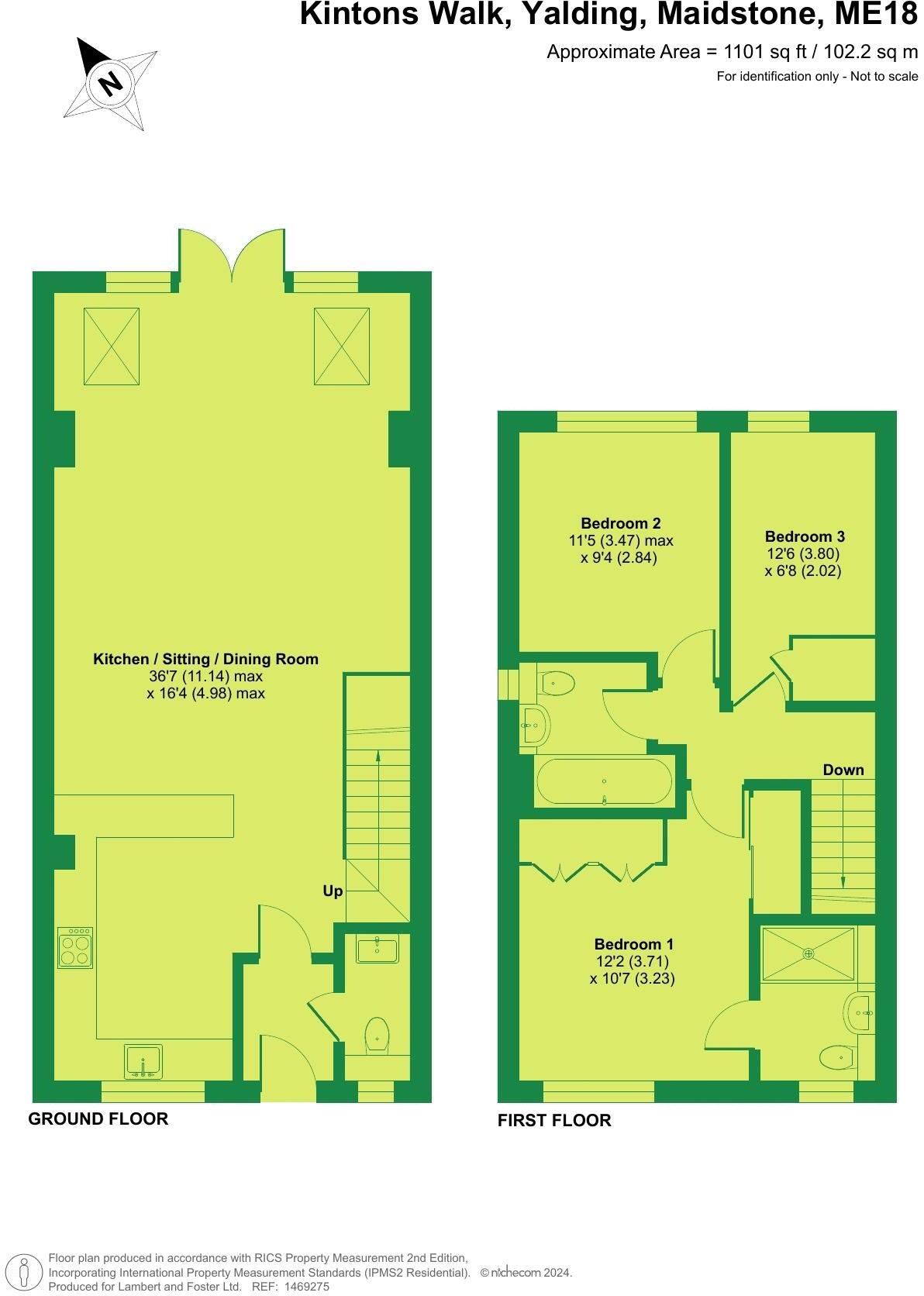 Kintons Walk, Yalding floorplan