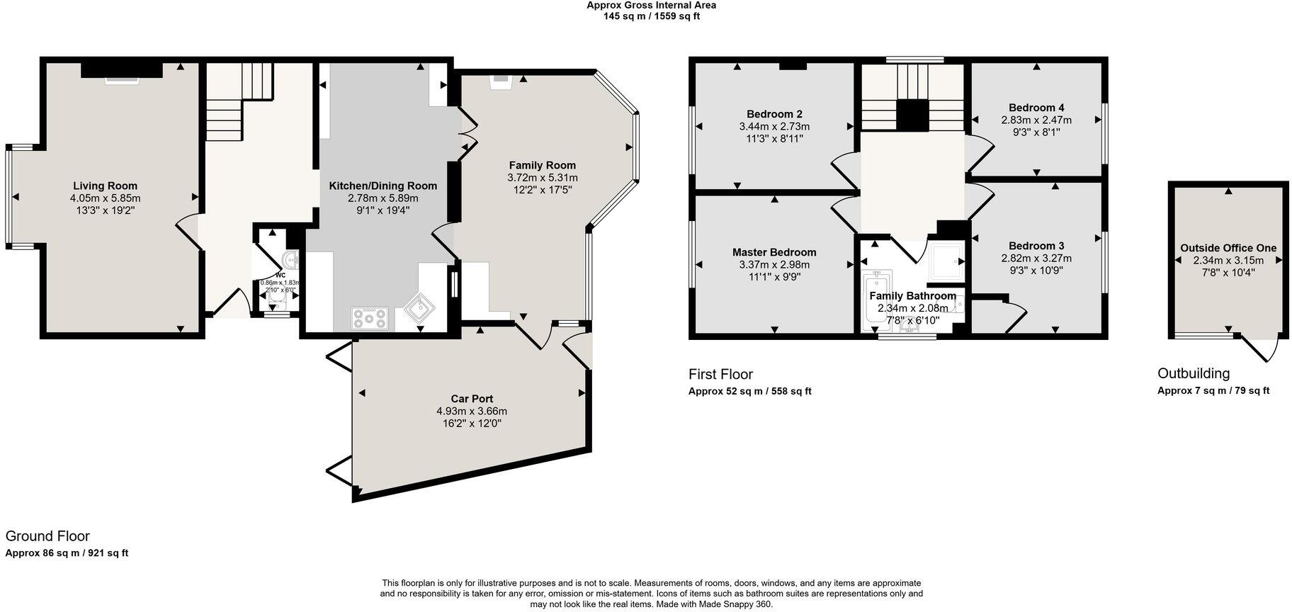 Main Street, Great Gidding, PE28 floorplan