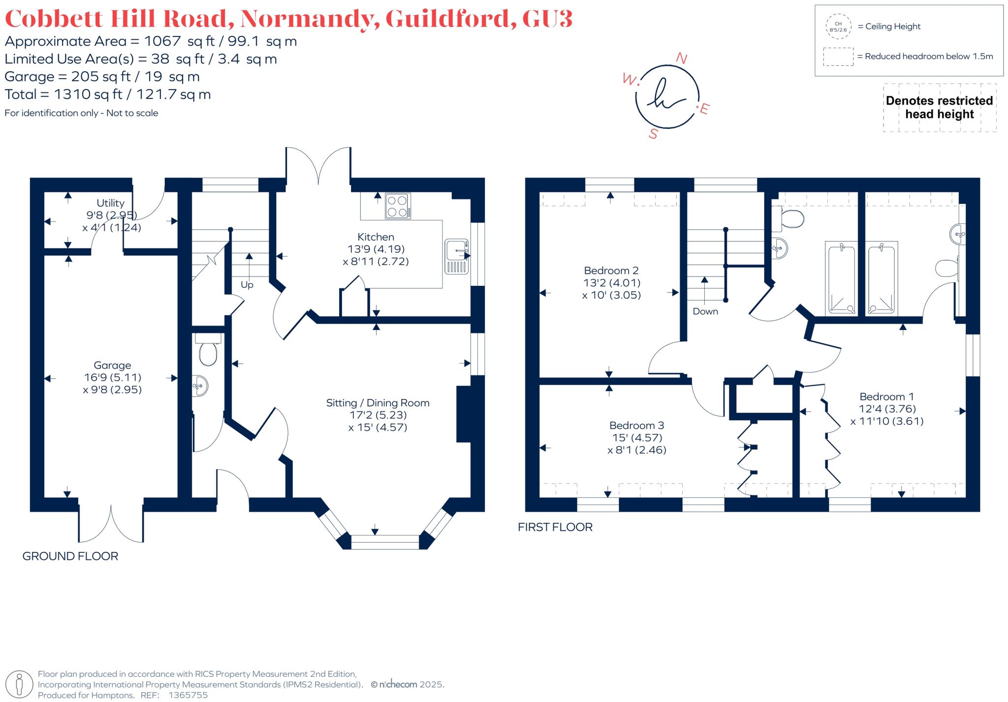 Cobbett Hill Road, Normandy, GU3 floorplan
