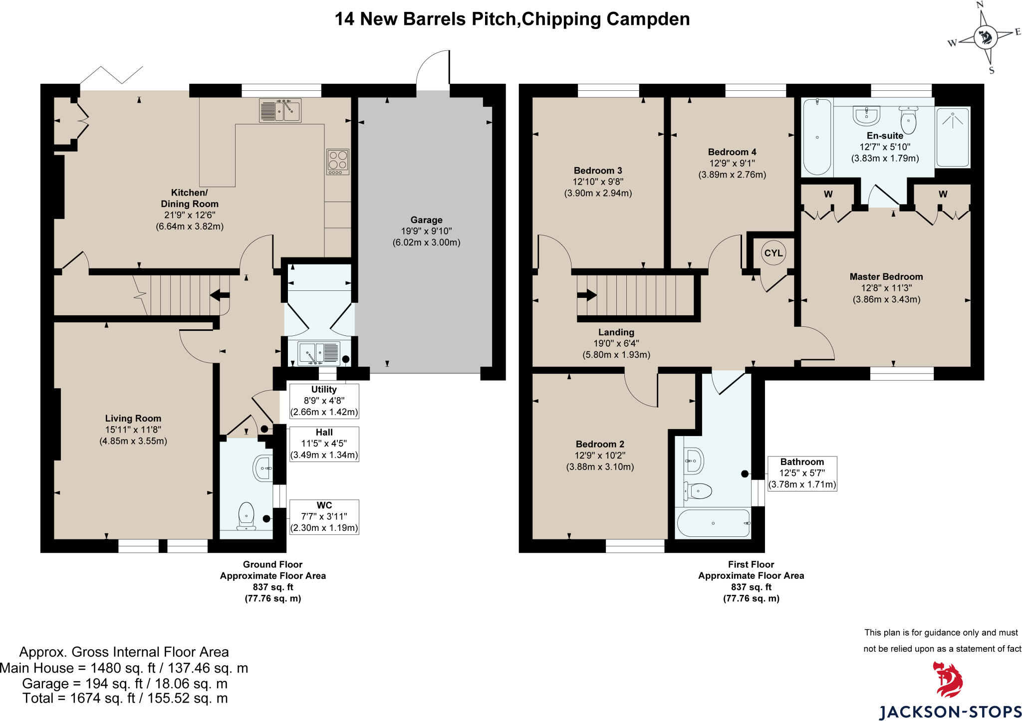 14, New Barrels Pitch, Chipping Campden, Gloucestershire, GL55 floorplan