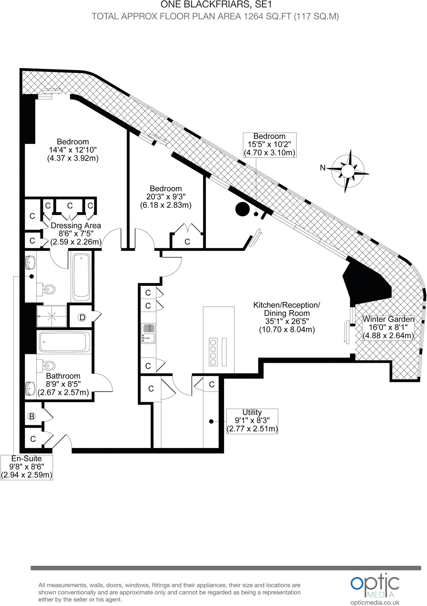 Blackfriars Road, Southwark, London floorplan