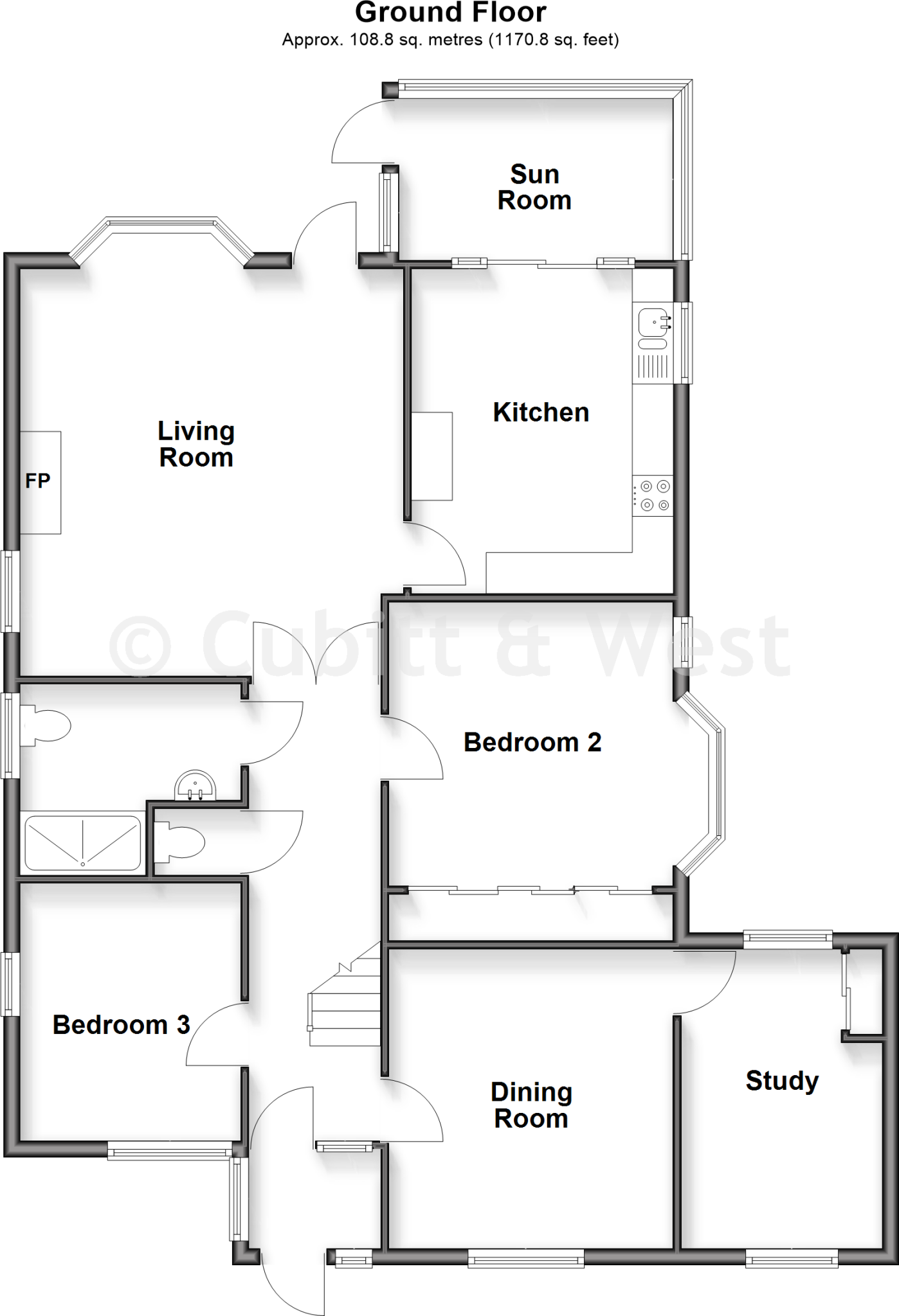 St. James Road, Purley, Surrey floorplan