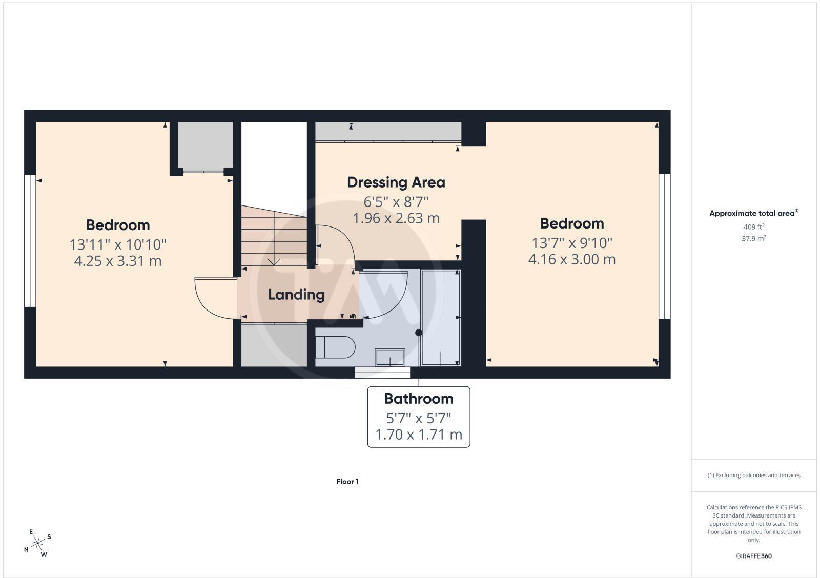 Manor Close, Langford, Central Bedfordshire, SG18 floorplan